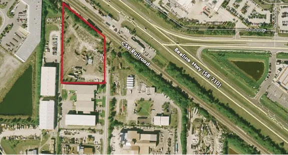7201 49th Terrace N — 3.1 acres of industrial land along the CSX corridor in Riviera Beach, Florida